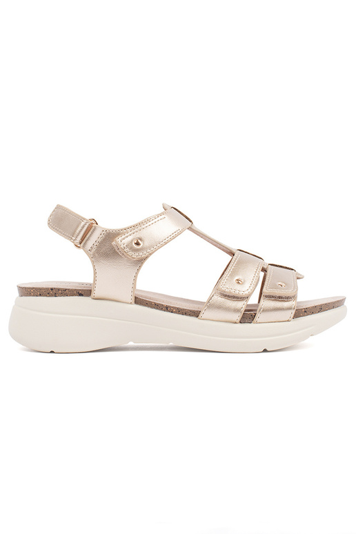 Sandalias cómodas de mujer color dorado Sandalias cómodas de mujer color dorado