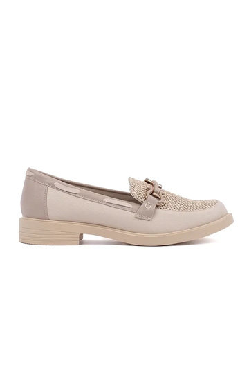 mocasines color marfil con...