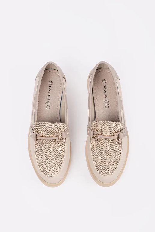 mocasines color marfil con plantilla... mocasines color marfil con plantilla...