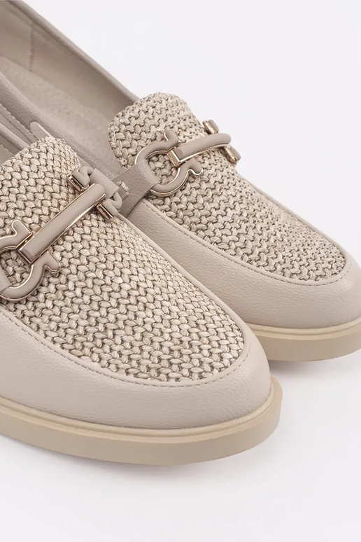 mocasines color marfil con plantilla... mocasines color marfil con plantilla...