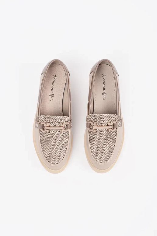 mocasines color arena con plantilla...