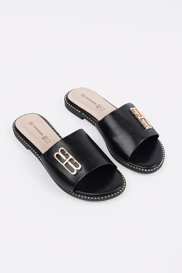 chanclas negras para mujer... 2