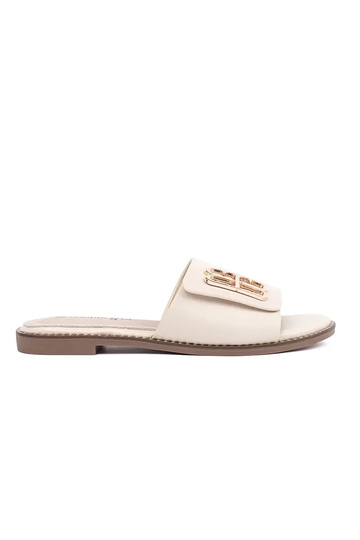 chanclas color marfil para...