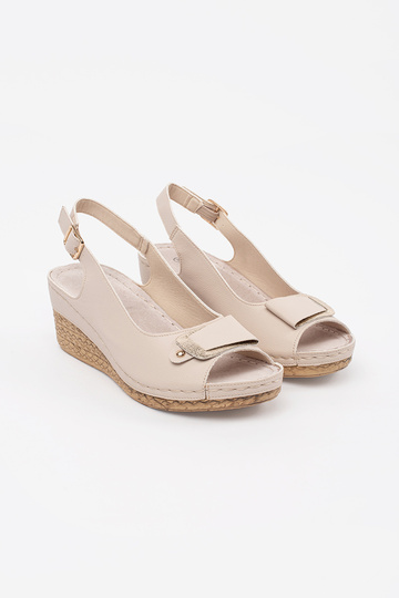 Sandalias color marfil en... 2