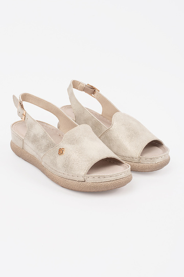 Sandalias color oro con... 2