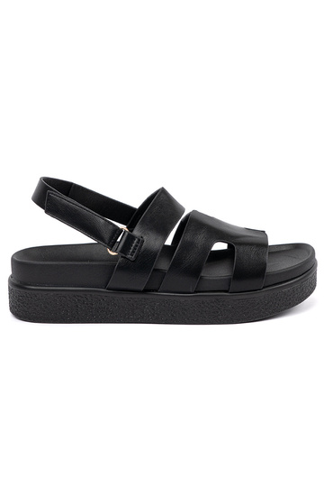 Sandalias negras de plataforma