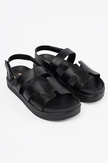 Sandalias negras de plataforma 2