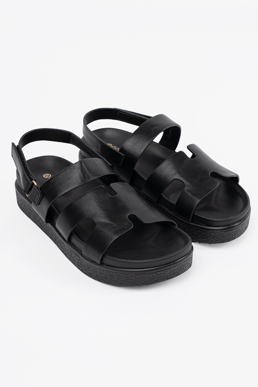 Sandalias negras de plataforma