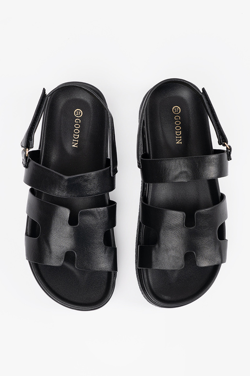 Sandalias negras de plataforma