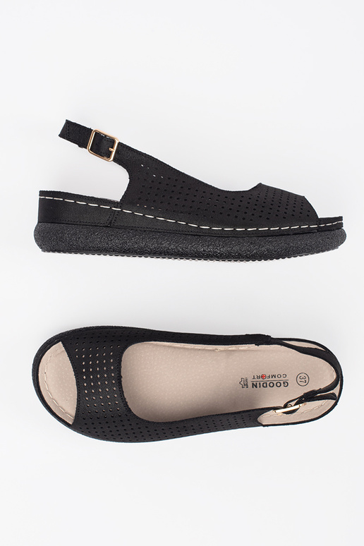 Sandalias cómodas de color negro Sandalias cómodas de color negro