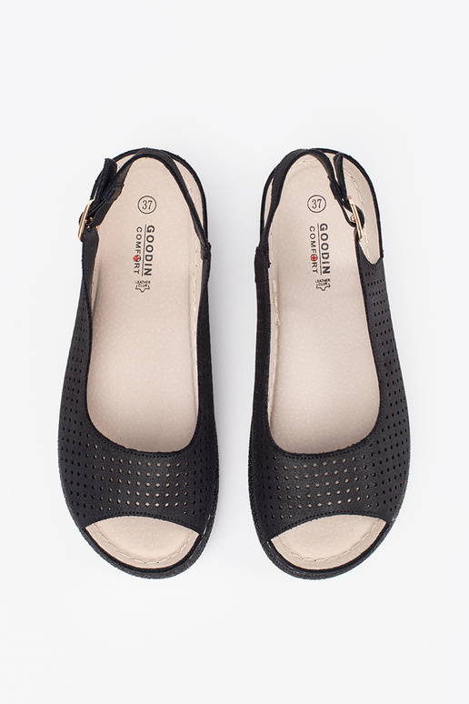 Sandalias cómodas de color negro Sandalias cómodas de color negro