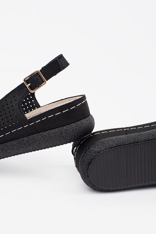 Sandalias cómodas de color negro Sandalias cómodas de color negro