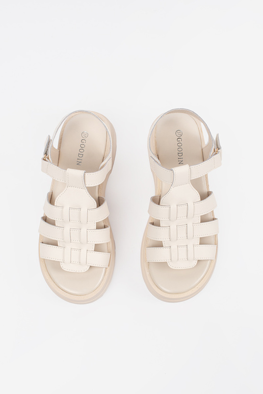 Sandalias con plataforma de piel...