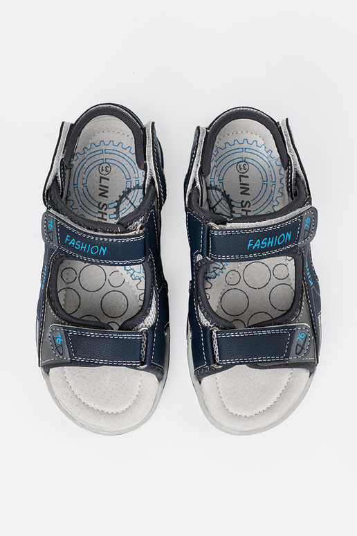 Sandalias para niños de color azul...