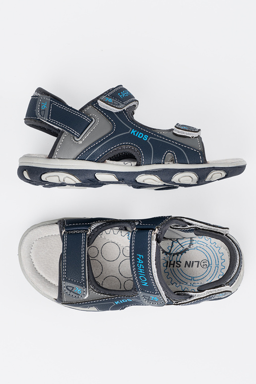 Sandalias para niños de color azul...