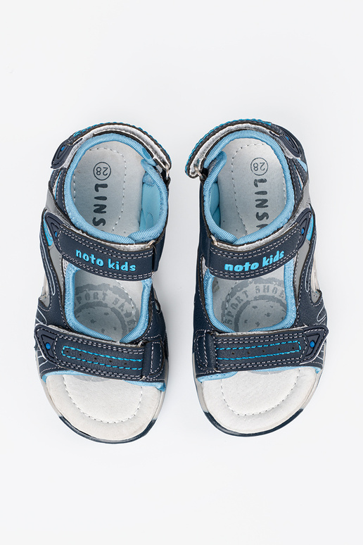 Sandalias para niños de color azul...