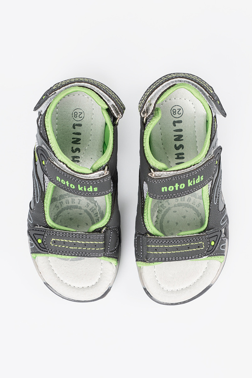 Sandalias para niños de color gris