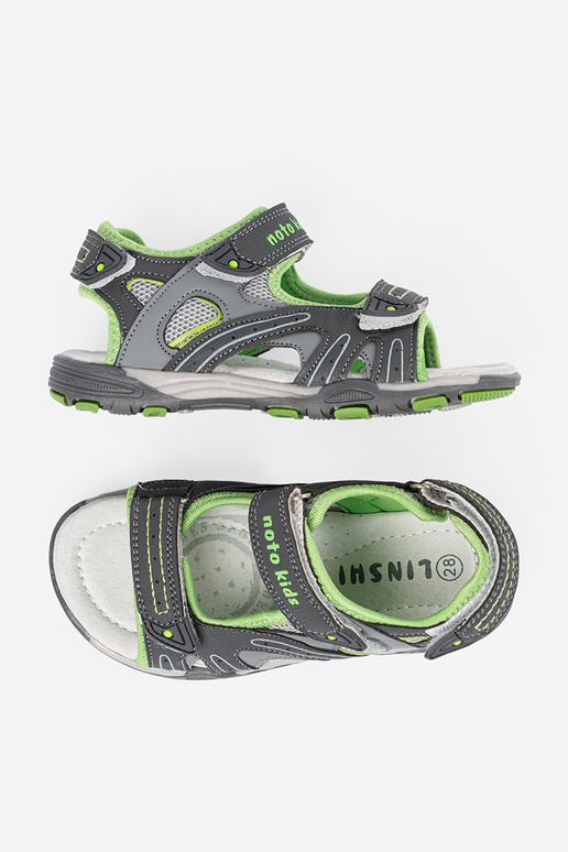 Sandalias para niños de color gris