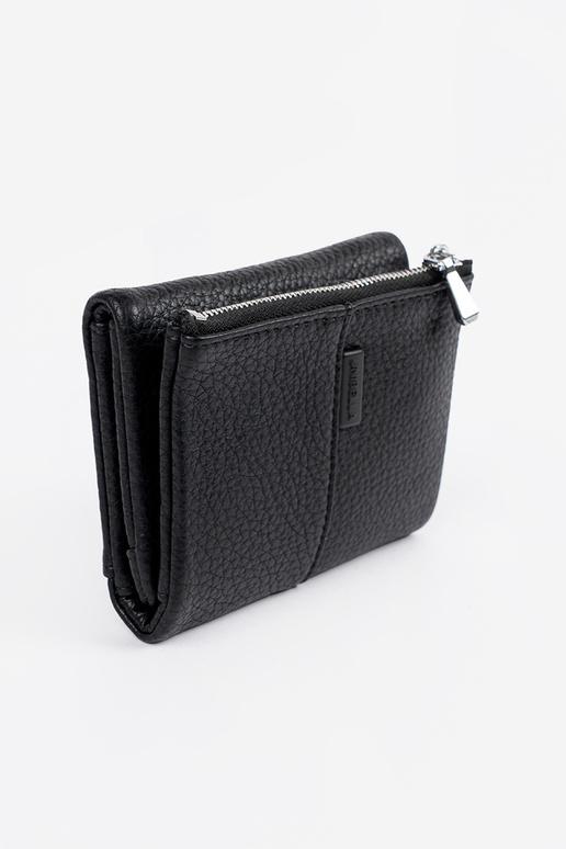 Cartera negra de mujer de piel...