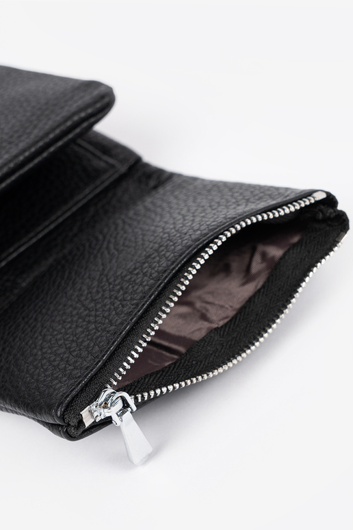 Cartera negra de mujer de piel...