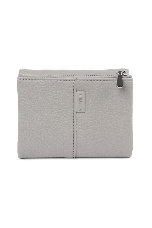 Cartera gris de mujer de piel...