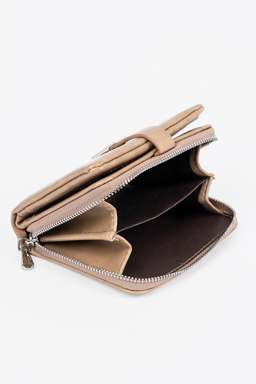 Monedero elegante de mujer color marfil