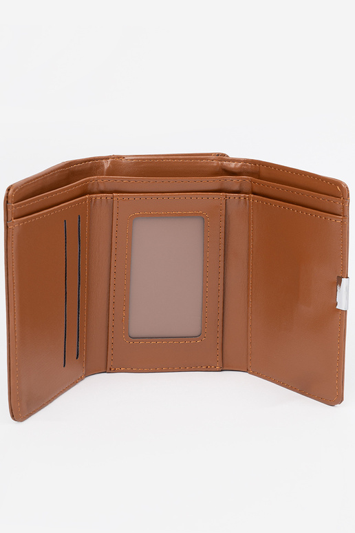 Cartera de mujer marrón de piel...