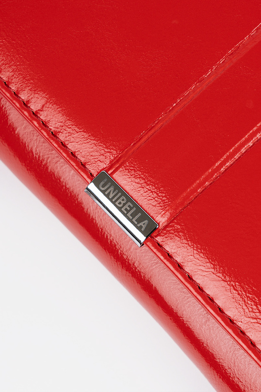 Cartera roja de mujer de piel sintética