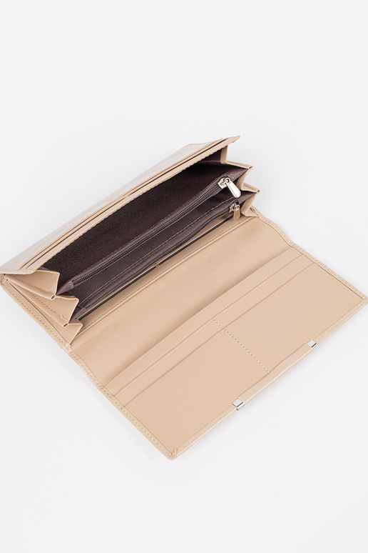Cartera elegante color arena de mujer