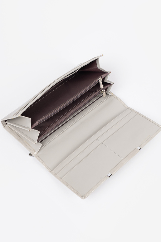 Cartera elegante gris de mujer