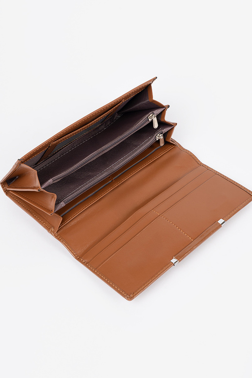 Cartera elegante marrón de mujer