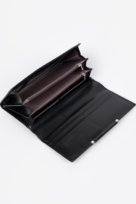 Cartera elegante negra de mujer