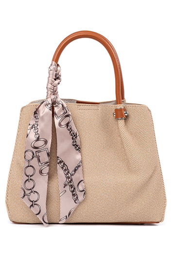 Bolso pequeño gris con asa