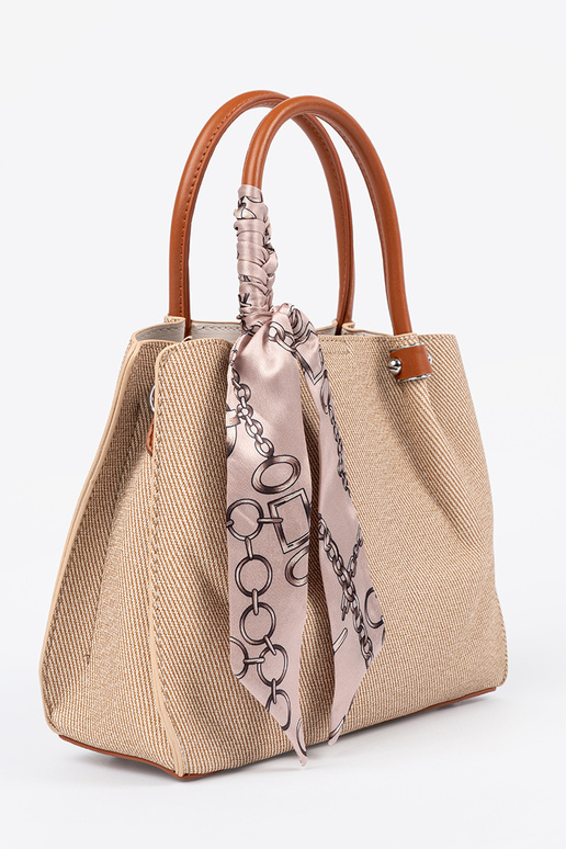 Bolso pequeño gris con asa