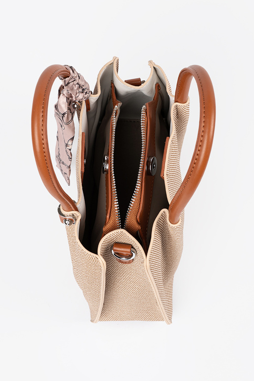 Bolso pequeño gris con asa