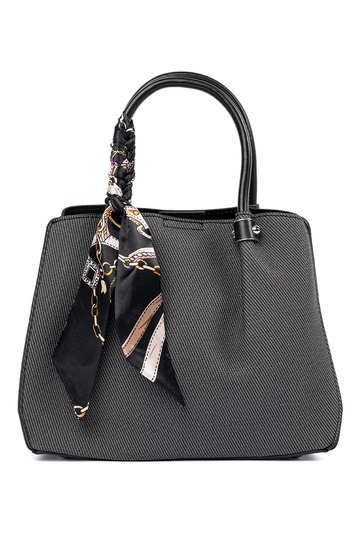 Bolso mediano negro con...