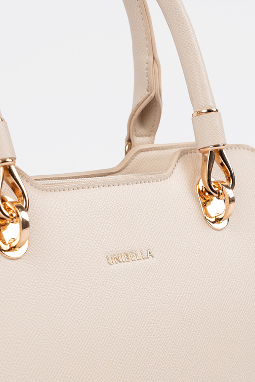 Bolso de mujer color arena brillante