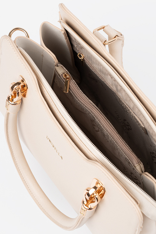 Bolso de mujer color arena brillante