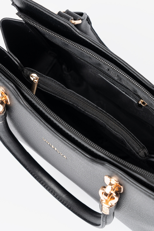 Bolso de mano negro tipo maleta para...