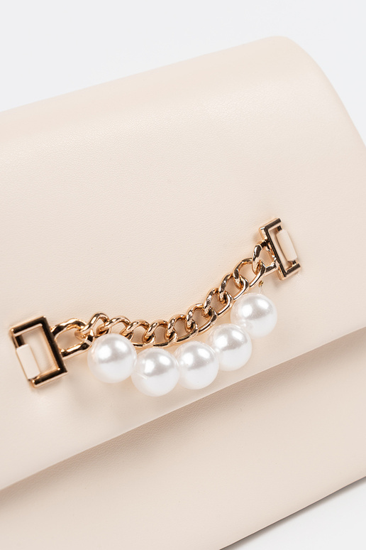 Bolso elegante color arena brillante