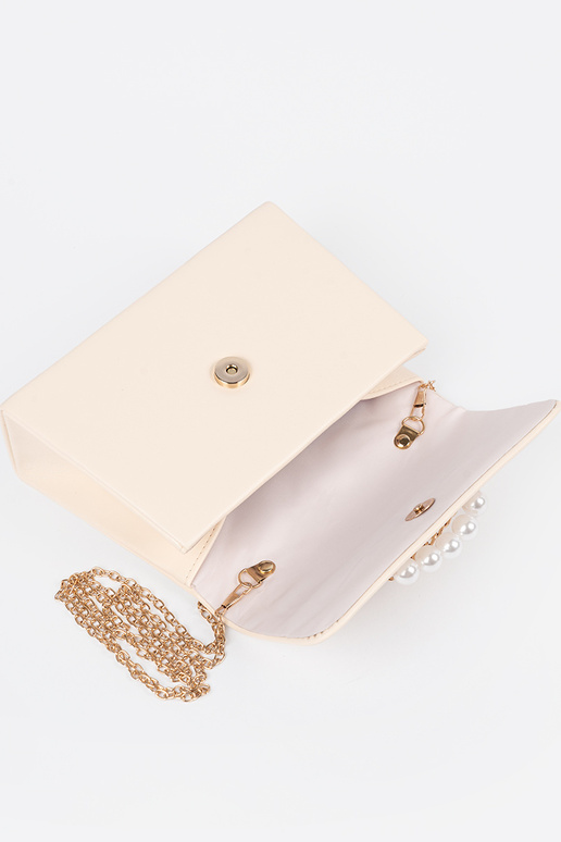 Bolso elegante color arena brillante