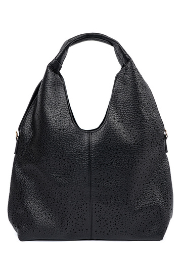 Bolso tipo calado negro