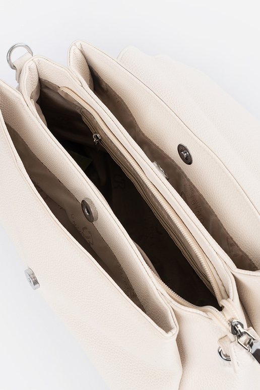 Bolso color arena brillante con asa