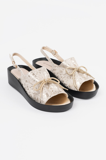 Sandalias color marfil 2