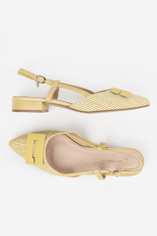 Sandalias amarillas para mujer con...