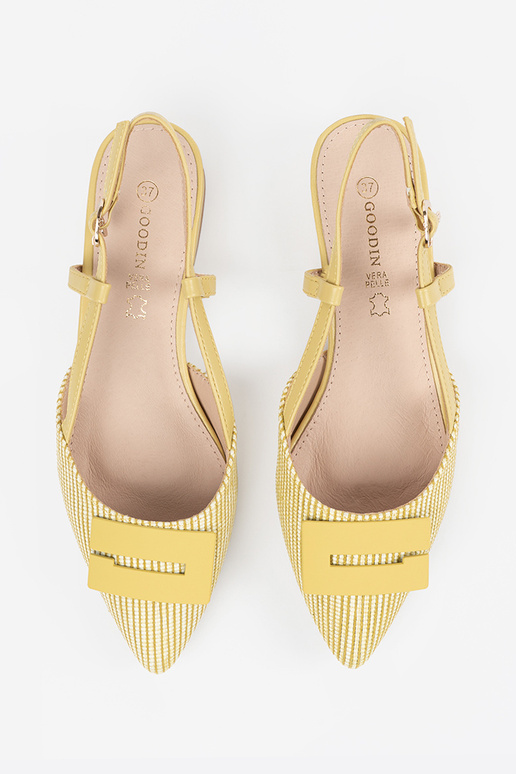 Sandalias amarillas para mujer con...