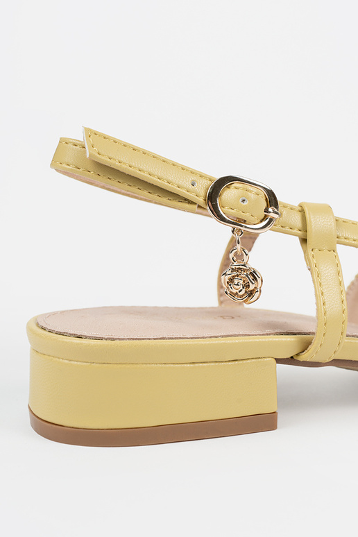 Sandalias amarillas para mujer con...