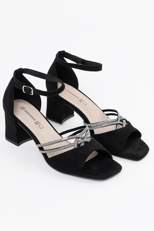 Sandalias de ante negras para mujer... Sandalias de ante negras para mujer...