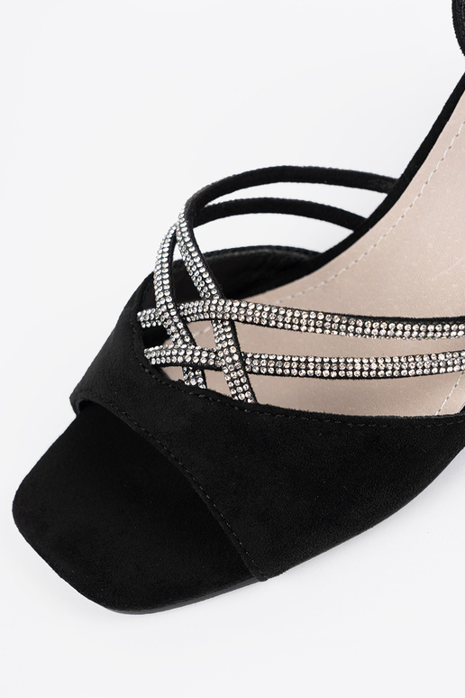 Sandalias de ante negras para mujer... Sandalias de ante negras para mujer...