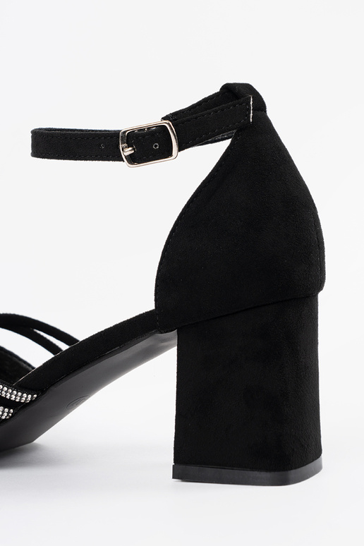 Sandalias de ante negras para mujer... Sandalias de ante negras para mujer...